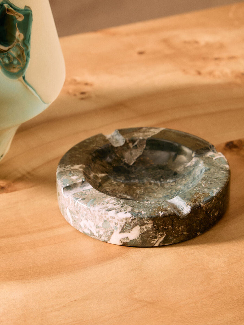 Black And White Marble Ashtray | Zoro