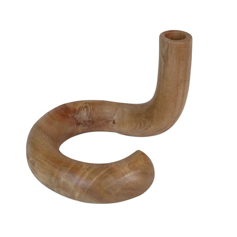 Natural Wood Candle Holder | Arlo