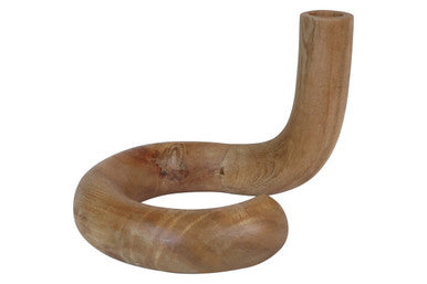 Natural Wood Candle Holder | Arlo