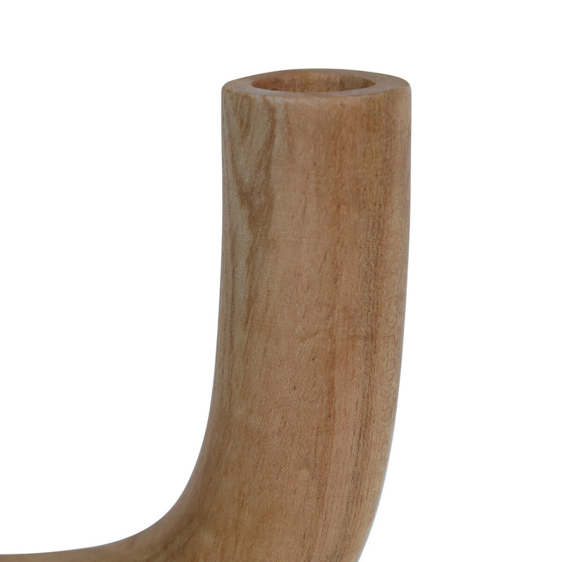 Natural Wood Candle Holder | Arlo