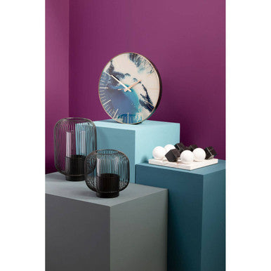 Celina 45cm Dia Blue Abstract Wall Clock