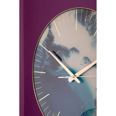 Celina 45cm Dia Blue Abstract Wall Clock
