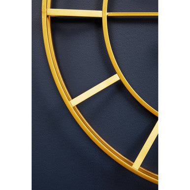 Kent 60cm Dia Large Gold Finish Metal Wall Clock
