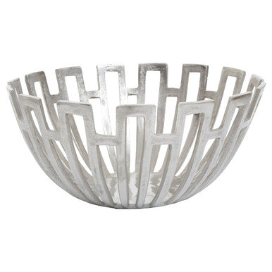 Large Silver Finish Bowl | Delphi