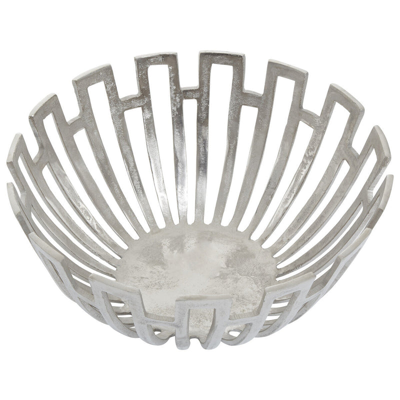 Large Silver Finish Bowl | Delphi