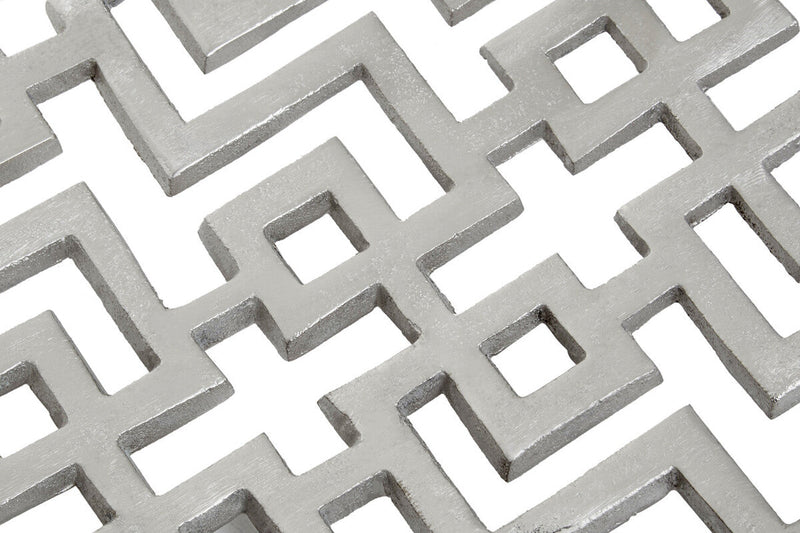Large Plate in Silver Finish | Delphi