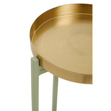 Green and Gold Two Tiered Plant Stand | Sabia