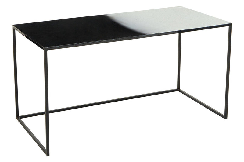 Three Piece Black and White Ombre Coffee Table Set with Slim Metal Frame | Ramus