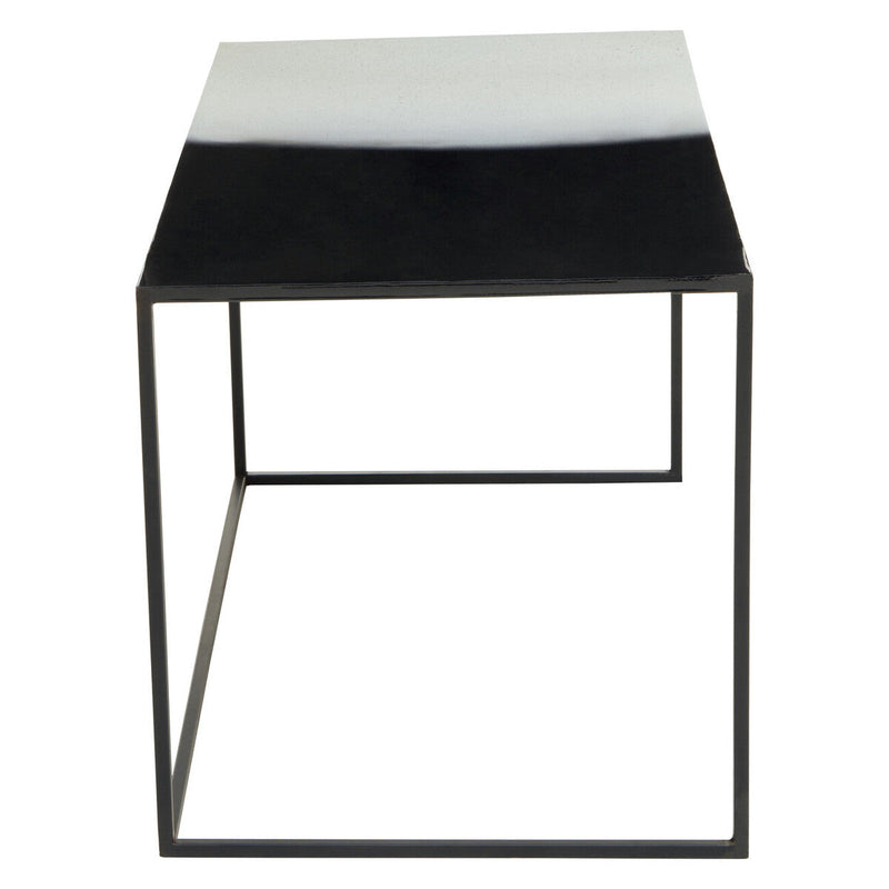 Three Piece Black and White Ombre Coffee Table Set with Slim Metal Frame | Ramus