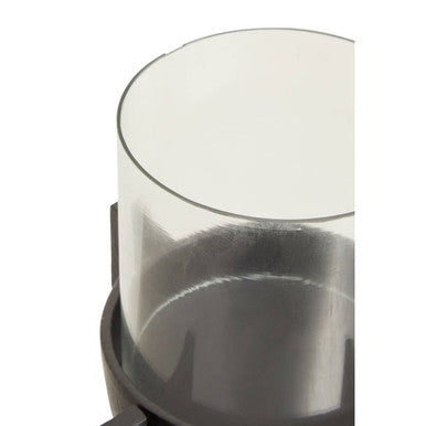 Small Matt Black Finish Candle Holder | Hapax