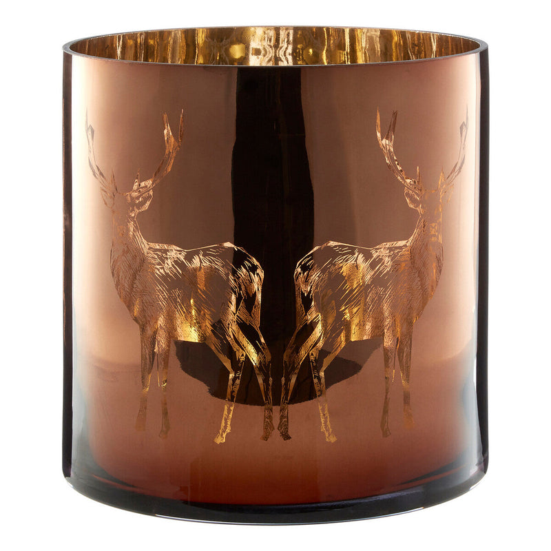Medium Brown Candle Holder | Stag