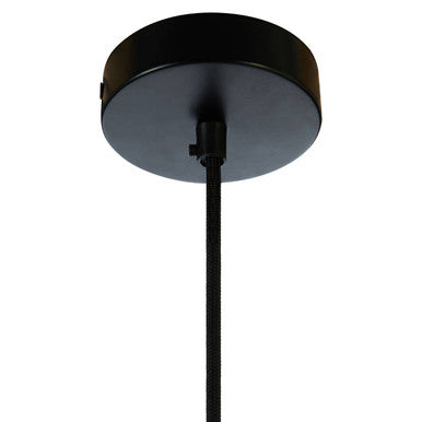 Argo Small Pendant Light in Black and Copper.