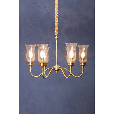 6 Arm Gold Ceiling Light | Zissi