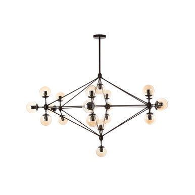 Matte Black 21 Arm Pendant Lamp | Abira