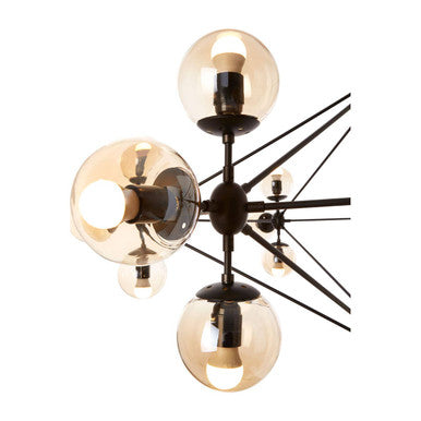 Matte Black 21 Arm Pendant Lamp | Abira