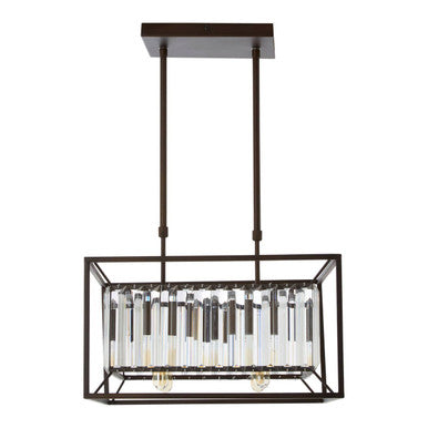 4 Bulb Dark Brown Ceiling Light | Akiko