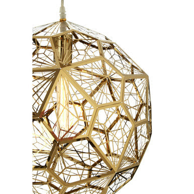 Gold Finish Sphere Pendant Light | Akela