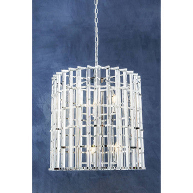 Chrome and Glass Vertical Light | Karli
