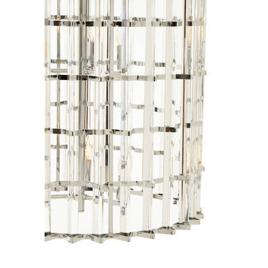 Chrome and Glass Vertical Light | Karli