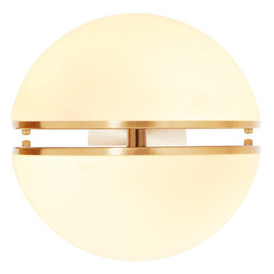 Brushed Brass Ball Wall Light | Abira