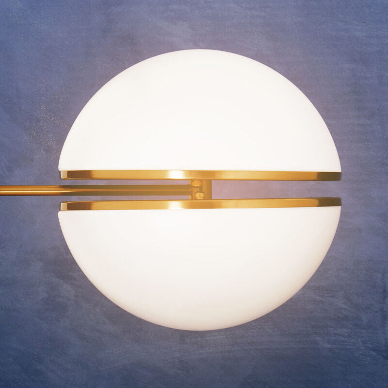 Brushed Brass Ball Wall Light | Abira
