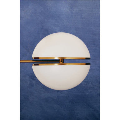 Brushed Brass Ball Wall Light | Abira