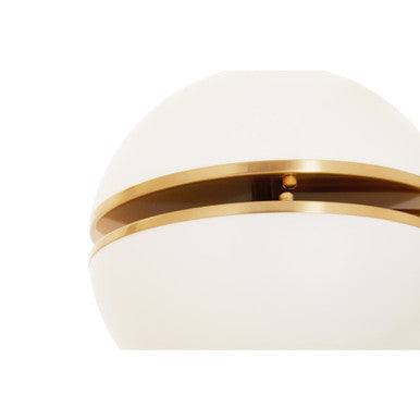 Brushed Brass Ball Wall Light | Abira