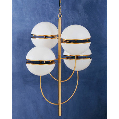 Four Ball Brass Pendant Light | Abira