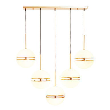 Five Ball Brass Pendant Light | Abira