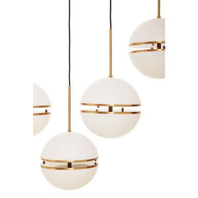 Five Ball Brass Pendant Light | Abira