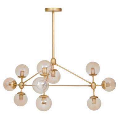 Gold 10 Arm Pendant Light | Abira