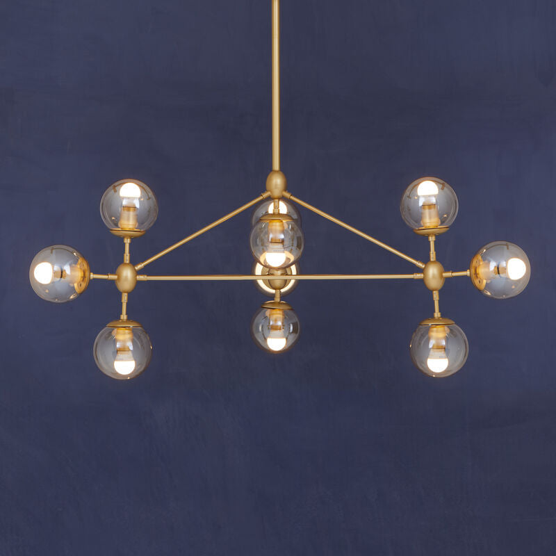 Gold 10 Arm Pendant Light | Abira