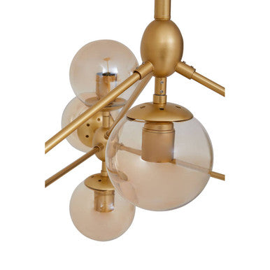 Gold 10 Arm Pendant Light | Abira