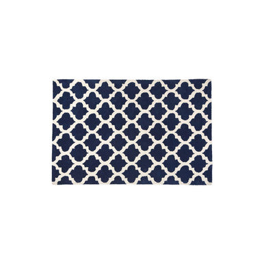 Kensington Townhouse Navy Blue and White Rug | Bosie
