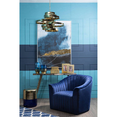 Kensington Townhouse Navy Blue and White Rug | Bosie