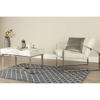 Bosie Large Diamond Lattice Rug | Kensington Townhouse