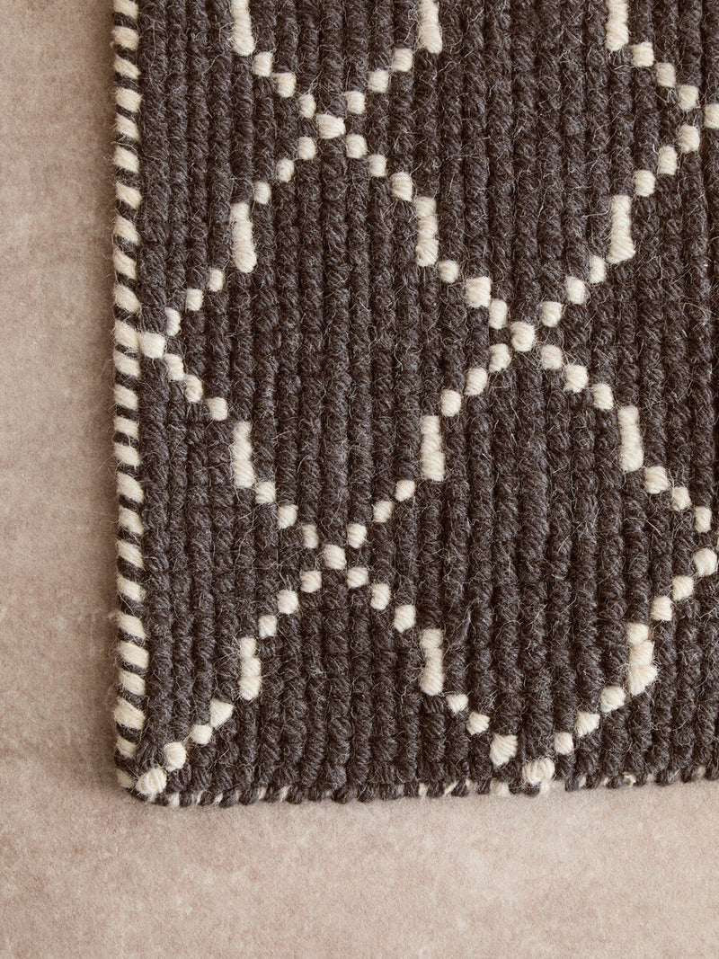 Bosie Large Diamond Lattice Rug | Kensington Townhouse