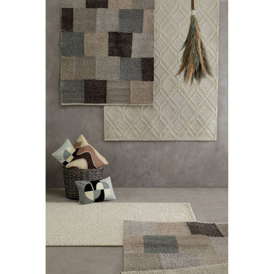 Bosie Small Geometric Ivory Rug | Jango