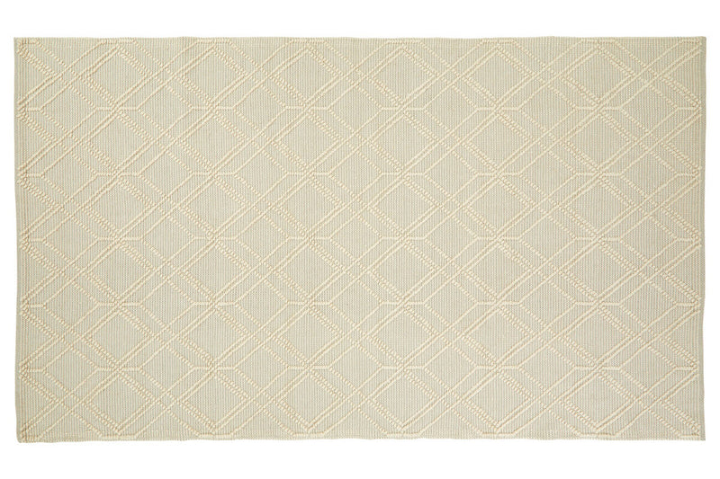 Bosie Large Geometric Ivory Rug | Jango