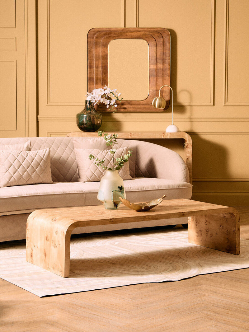 Bosie Large Natural Hair on Leather Rug | Safira