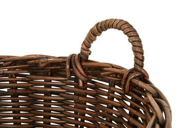 Brown Rattan Storage Baskets- Set of 3 | Argento
