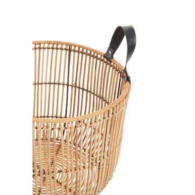 Set of 2 Natural Rattan Baskets | Batu