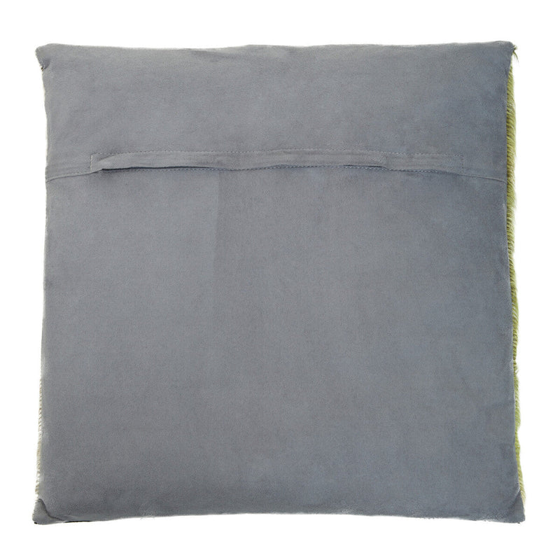 Bosie Geometric Hair on Leather Patchwork Cushion | Safira