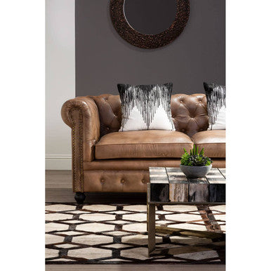 Black and White Embroidered Cushion | Bosie Ozella