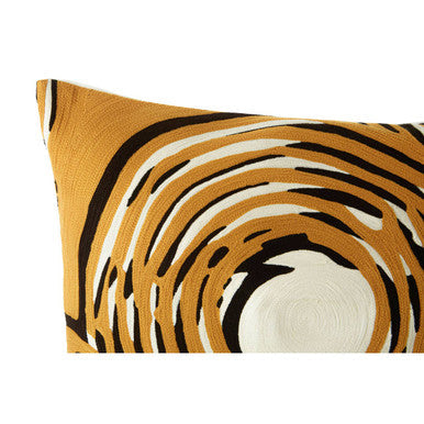 Circular Design Embroidered Cushion | Bosie Ozella