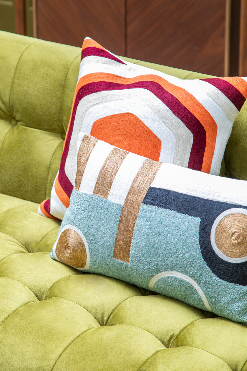 Hexagonal Multicolour Cushion | Bosie Ozella