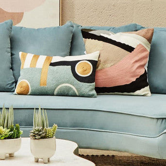 Assorted Colour Square Cushion | Bosie Ozella