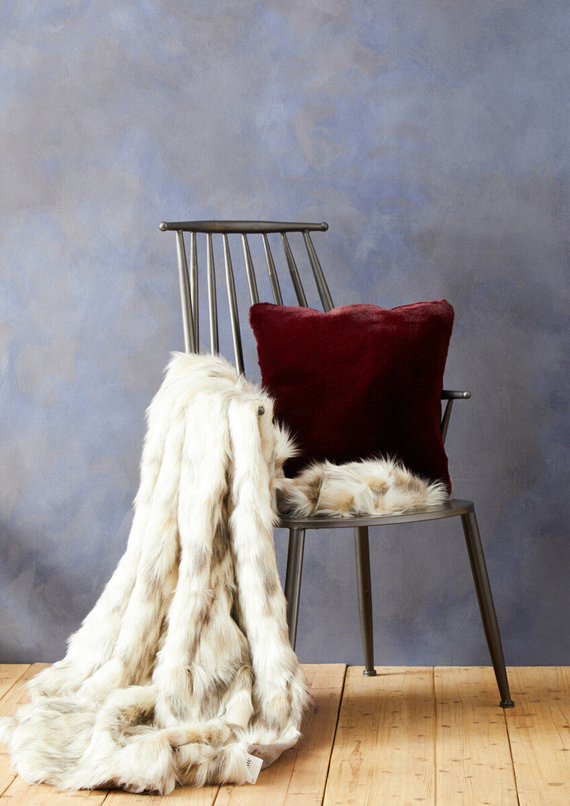 Bosie Red Wine Square Cushion | Lamina