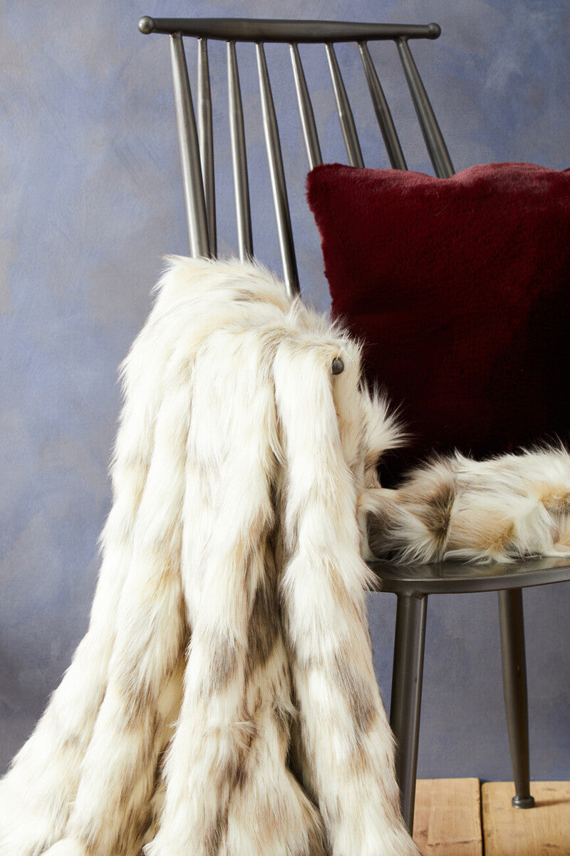 Bosie Red Wine Square Cushion | Lamina