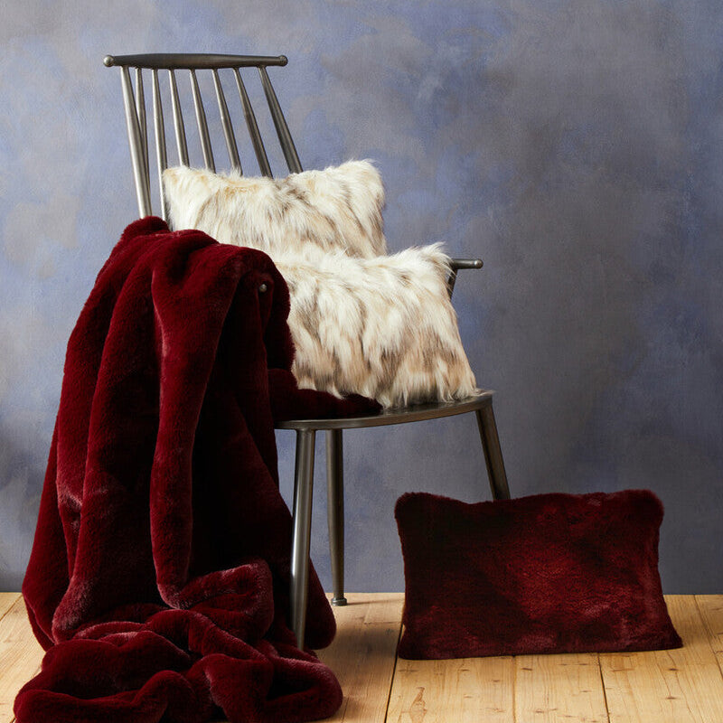Bosie Red Wine Rectangular Cushion | Lamina